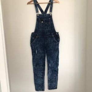 Denim overalls